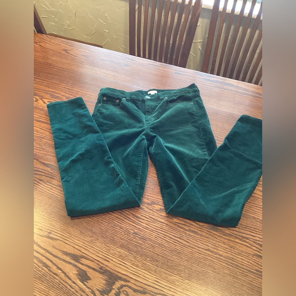 J. Crew Forest Green Cotton Pants